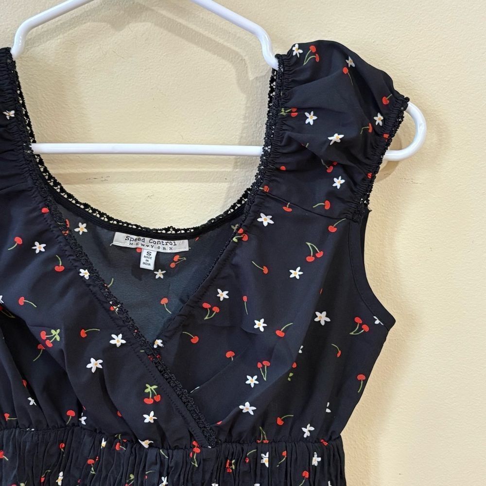 Cherry Print Mini Dress - Picture 3 of 8